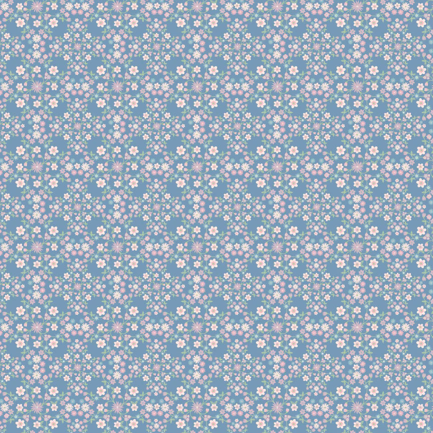 Le Petit Escargot - Blooms & Vines Blue