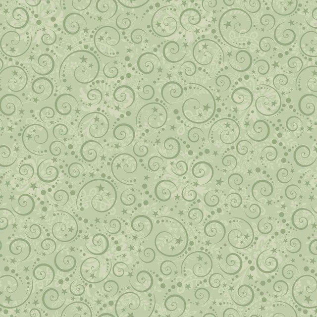 Nordic Holiday Village - Light Sage Swirls