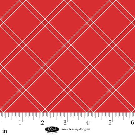 The Bright Side - Red - Windowpane Plaid