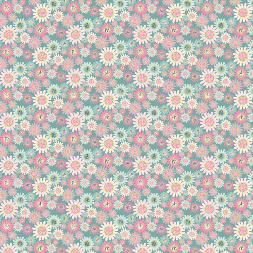 Le Petit Escargot - Sunny Daisies Teal
