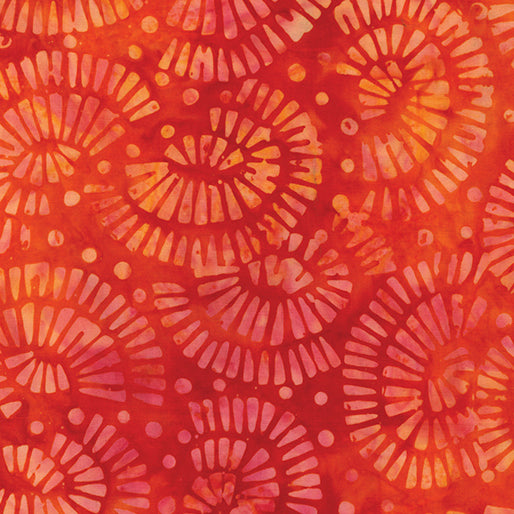 Bali Batik Palettes Summer - Mosaic Persimmon