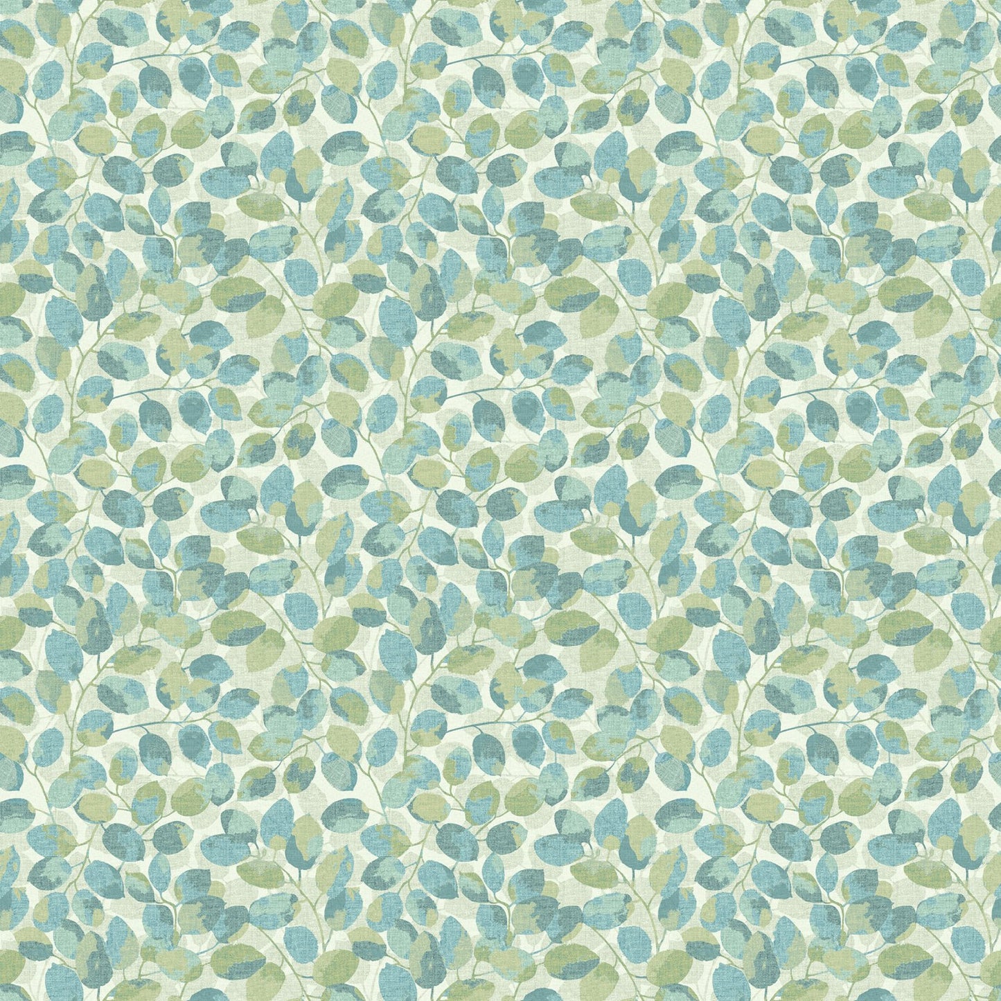 Imprint FLANNEL - Small Leaf Toss - Beige Multi