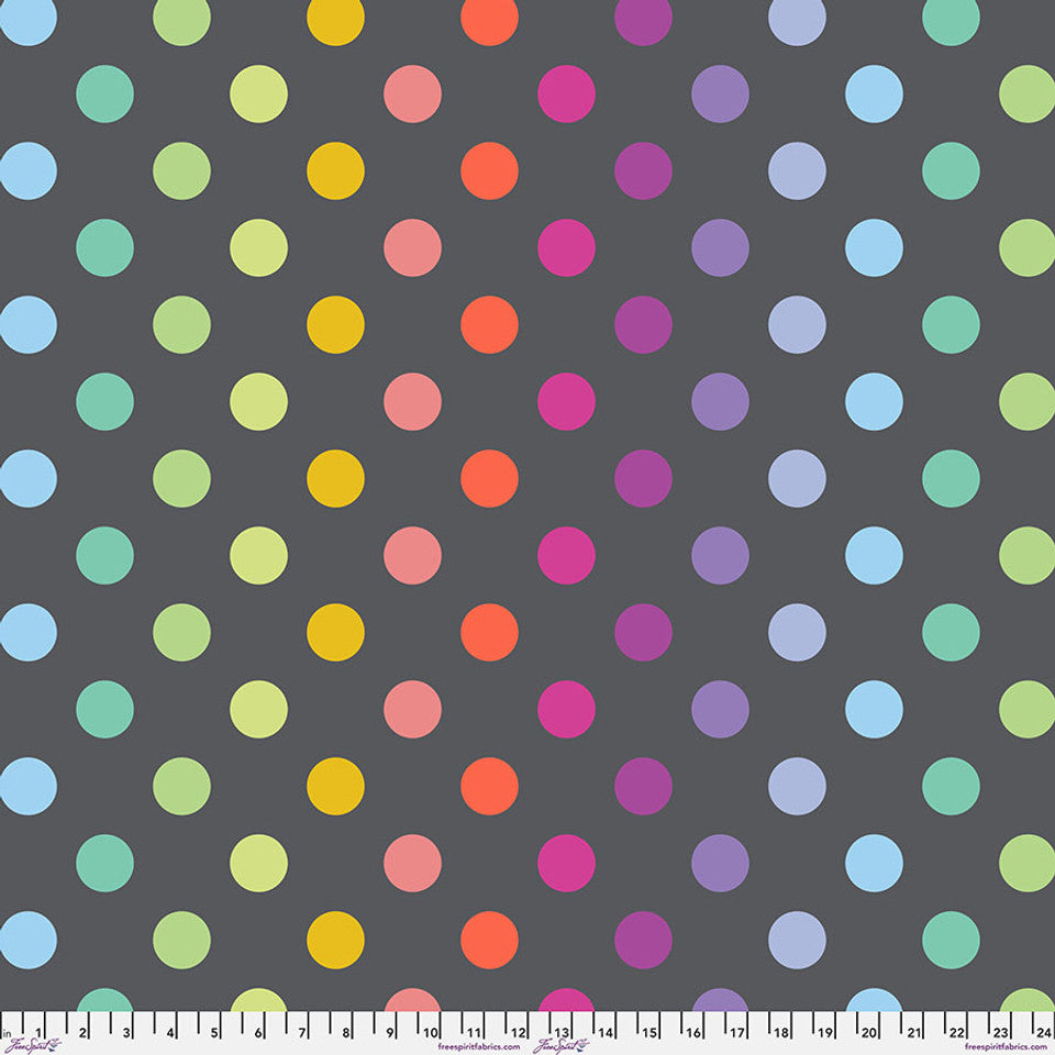 Disco Poms - Shadow || Graywork & True Colors Minky