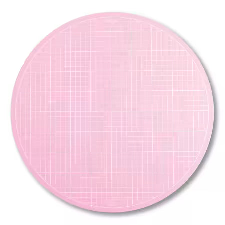 Round Rotating Cutting Mat 16in Pink