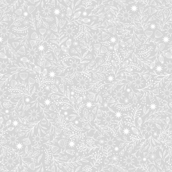 Grey on Grey Star Floral