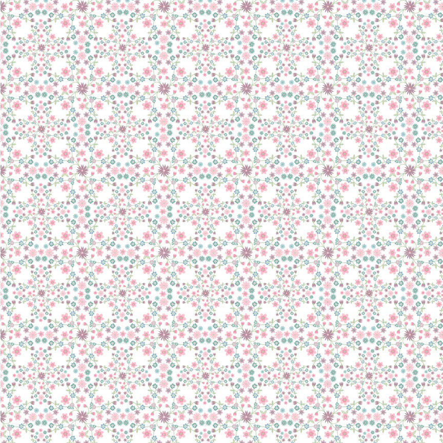 Le Petit Escargot - Blooms and Vines White