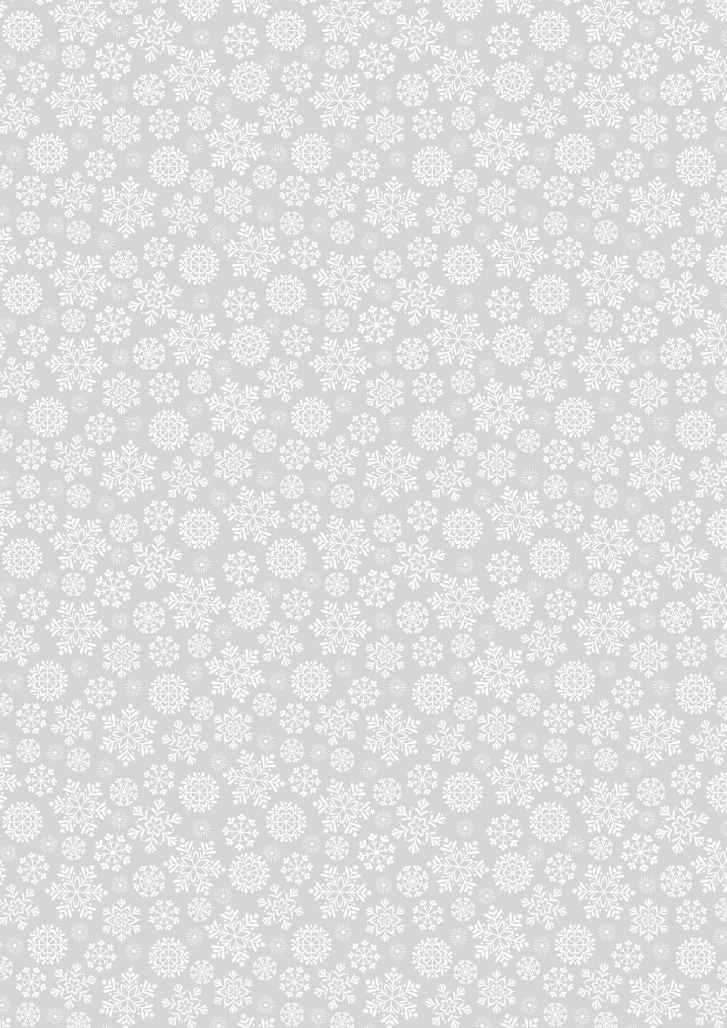 Snowflakes on Grey - Tiny Tonals