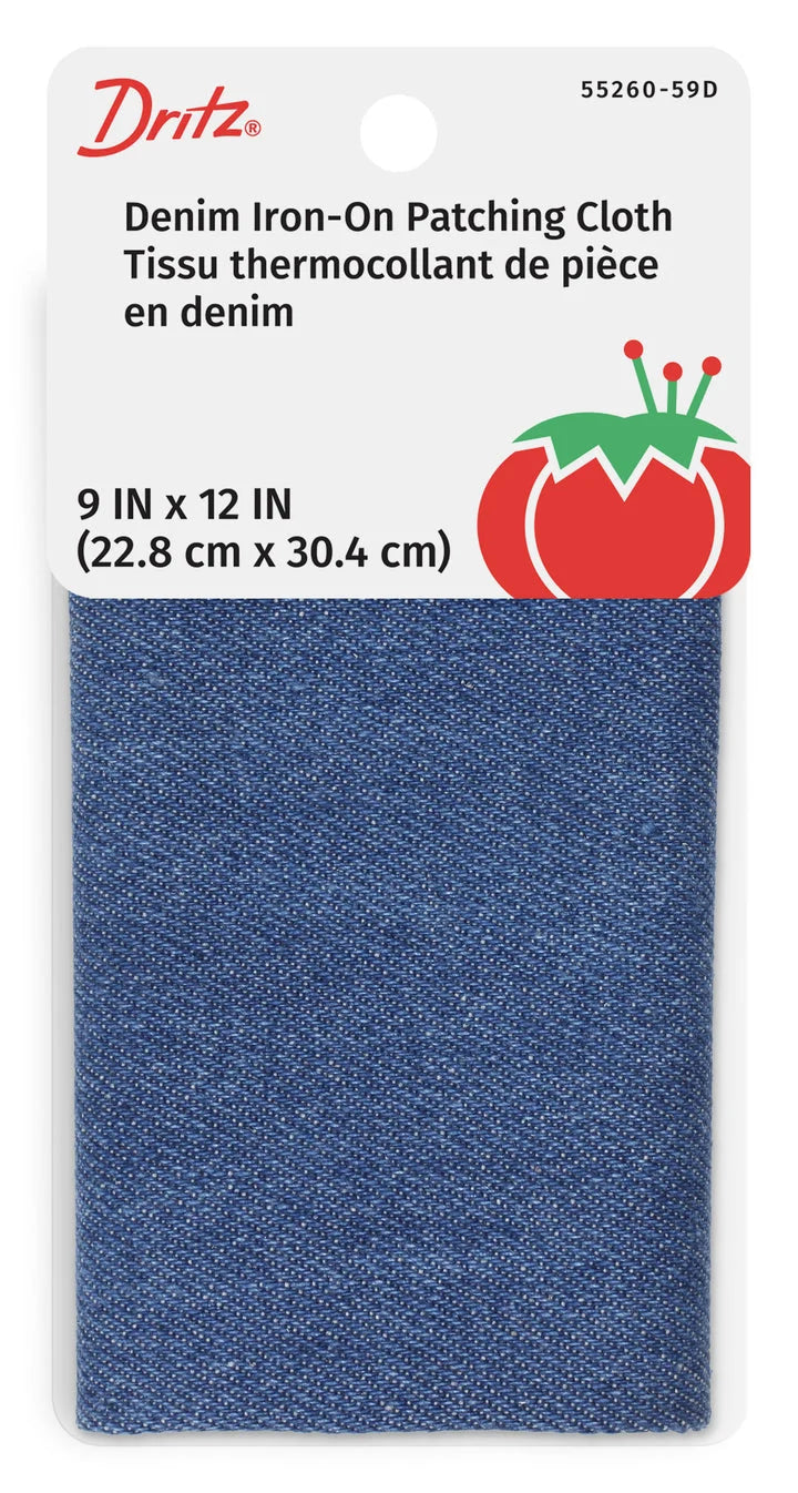 Denim Iron-On Patch Cloth, 9" x 12"