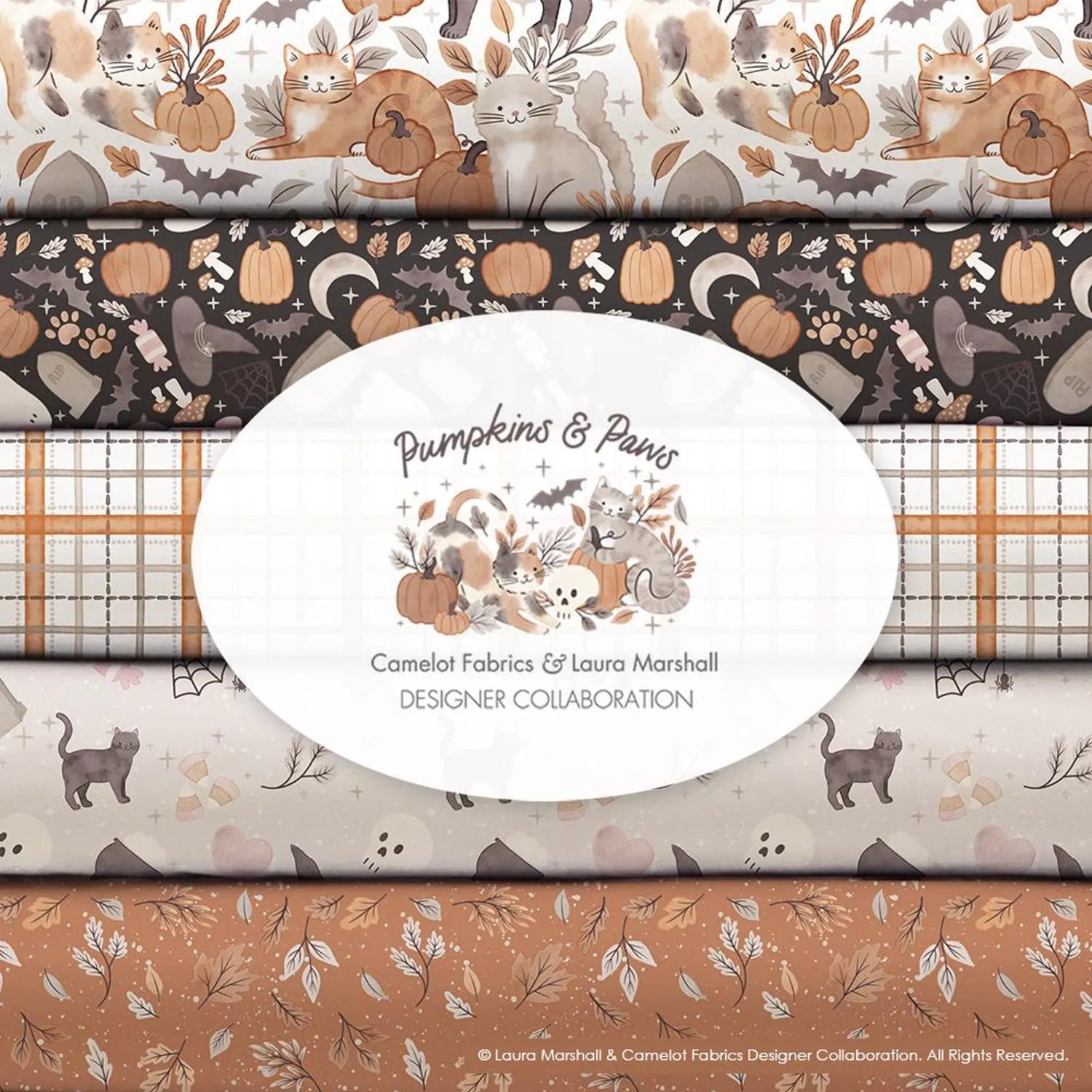 Pumpkins and Paws Collection - Camelot Fabrics