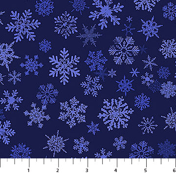Winter Twilight - Flaky - Deep Blue