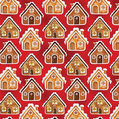 Sugar & Spice - Red Gingerbread Houses