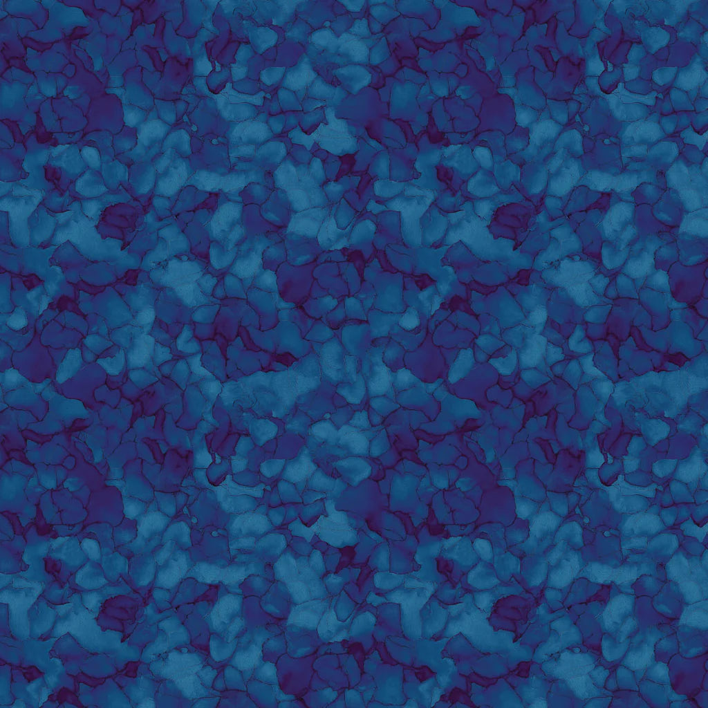 Flight of Beauty - Petal Mosaic - Navy