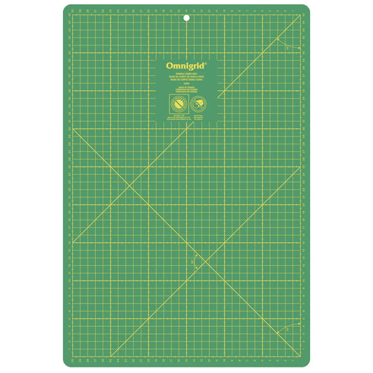 Omnigrid Double Sided Metric & Imperial Cutting Mat -  12" x 18"