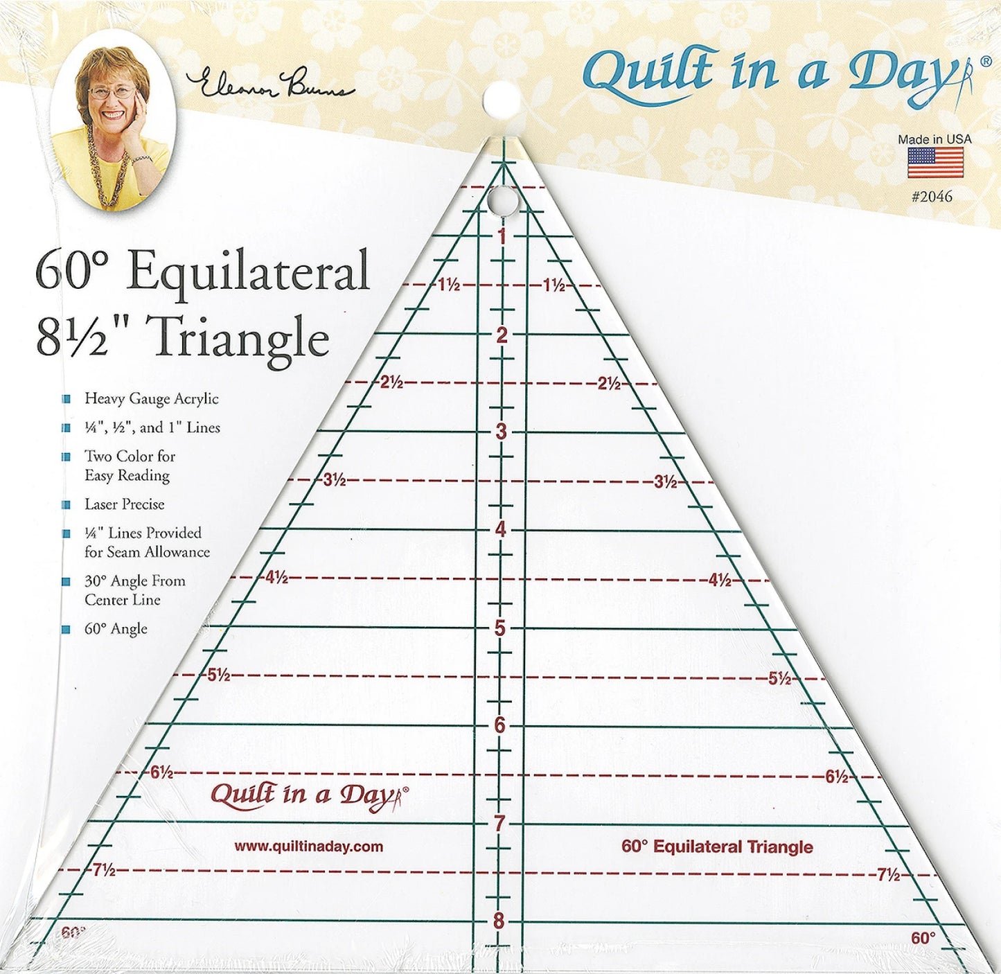 60 Degree Equilateral 8.5" Triangle