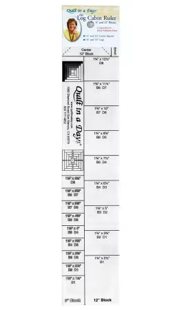 Quilt in a Day - The Log Cabin Ruler 6in and 12in