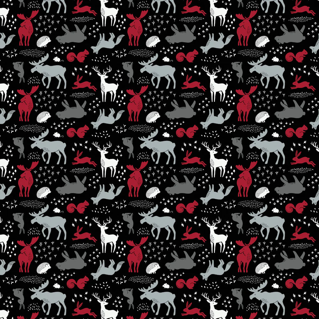 North of Ordinary - Forest Animals - Black