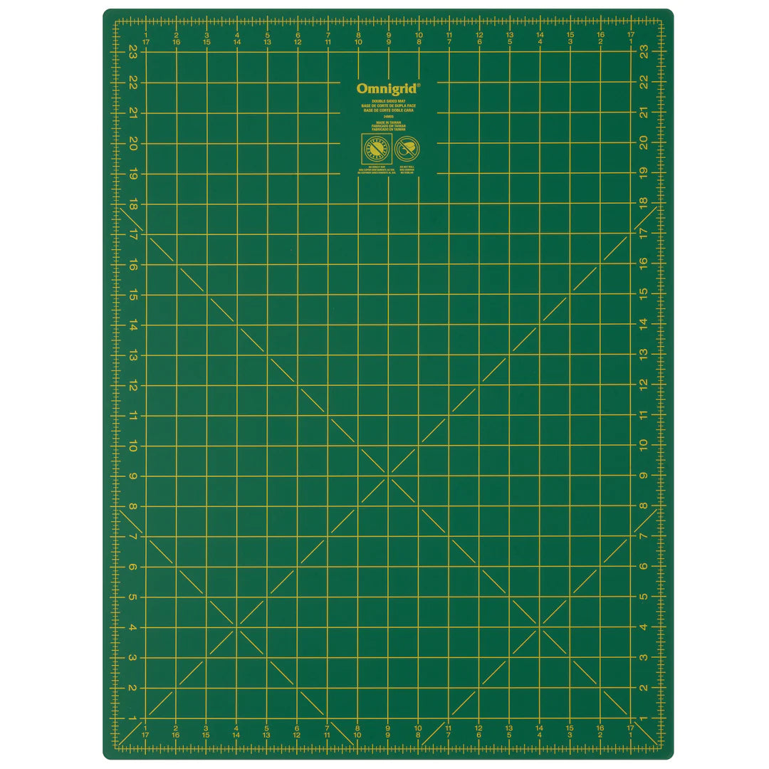 Omnigrid Double Sided Metric & Imperial Cutting Mat 18" x 24"