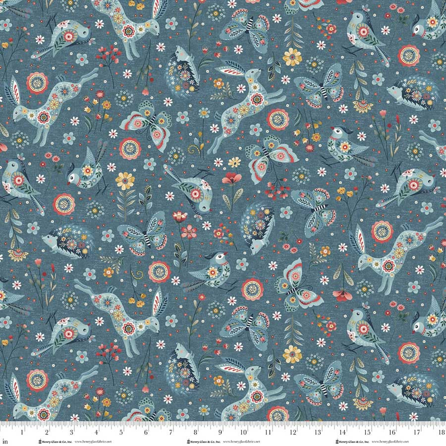 Norwegian Forest - Woodland Character Toss - Medium Blue