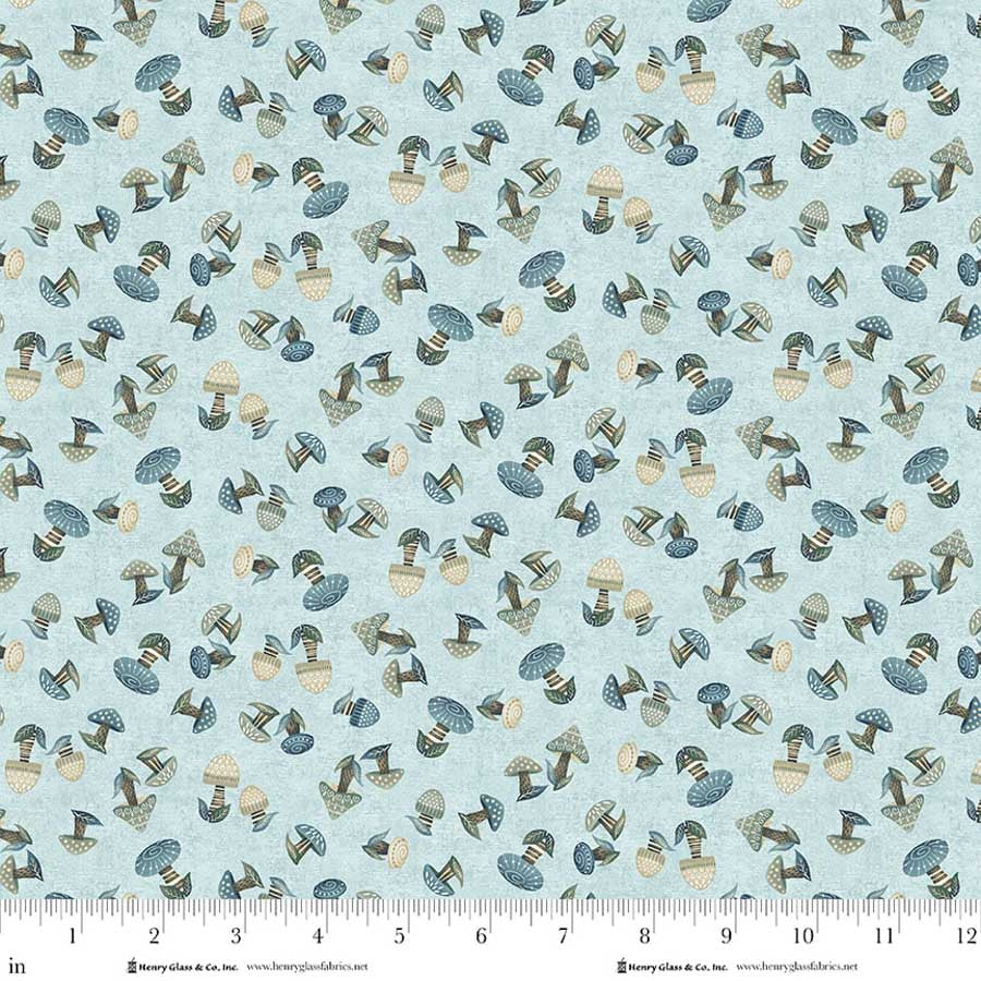Norwegian Forest - Mushrooms - Pale Blue