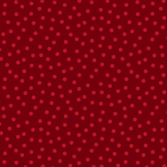 Nordic Holiday Village - Red on Red Dots