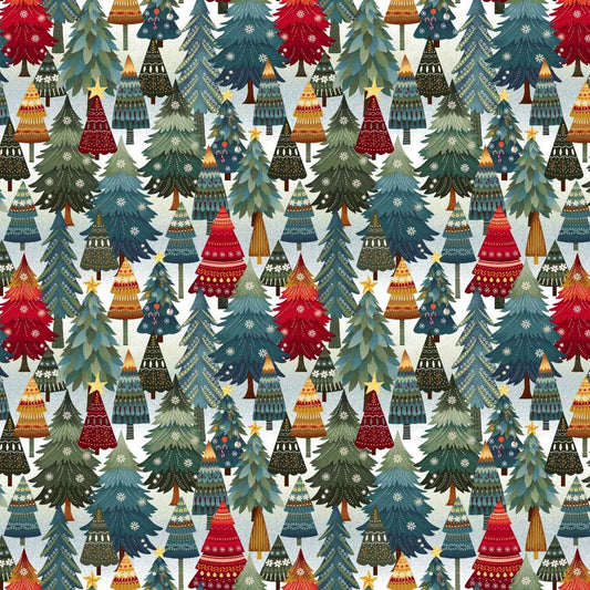 Nordic Holiday Village - Ice Blue Multi Christmas Trees