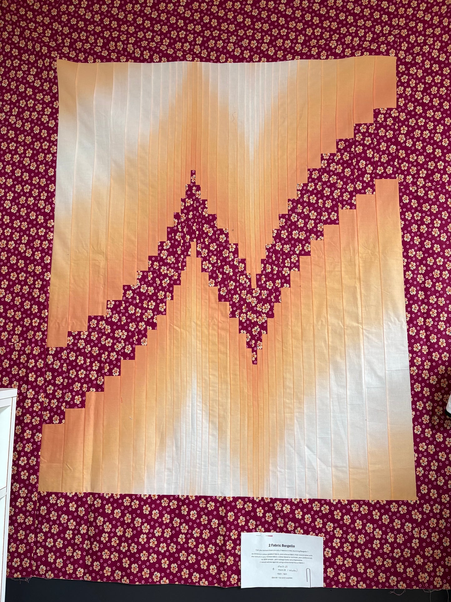 2 Fabric Bargello ( Saturday Mar 28 )