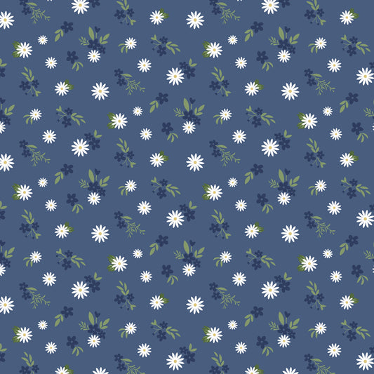 Summertime Daydream - Navy Floral Mix
