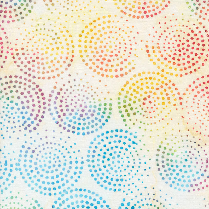 Echo Batiks By Moda – Rainbow Cream Swirl