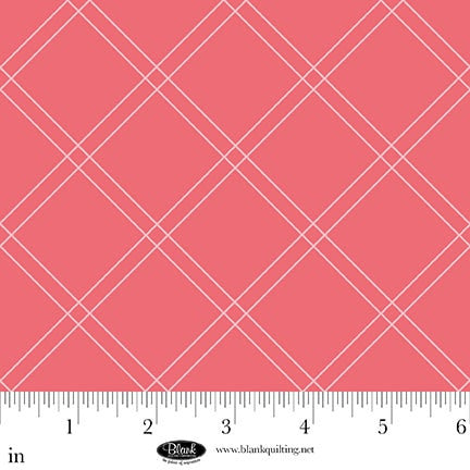The Bright Side - Pink - Windowpane Plaid