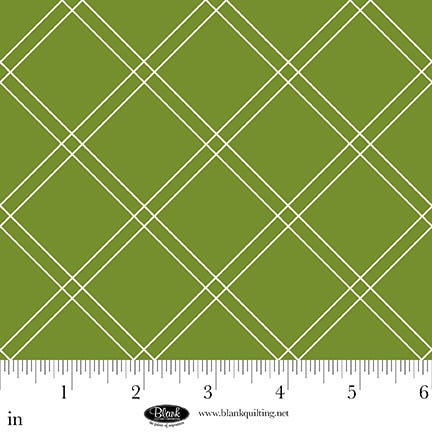 The Bright Side - Green - Windowpane Plaid