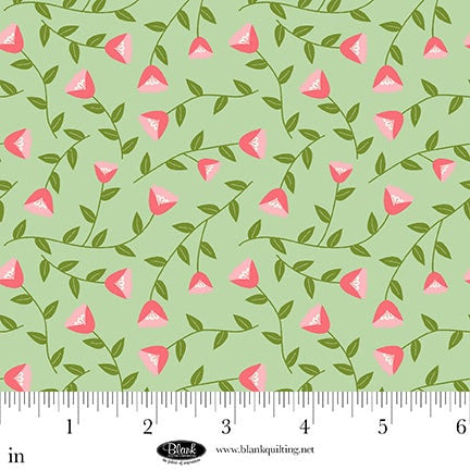 The Bright Side - Light Green - Viney Flowers