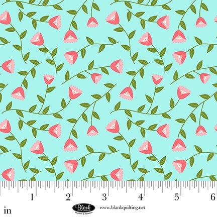 The Bright Side - Turquoise - Viney Flowers