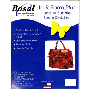 Bosal - In-R-Form Plus - Double Sided Fusible Foam - WHITE - 36" x 58"