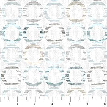 Dots and Dashes - Pale Gray - Flannel