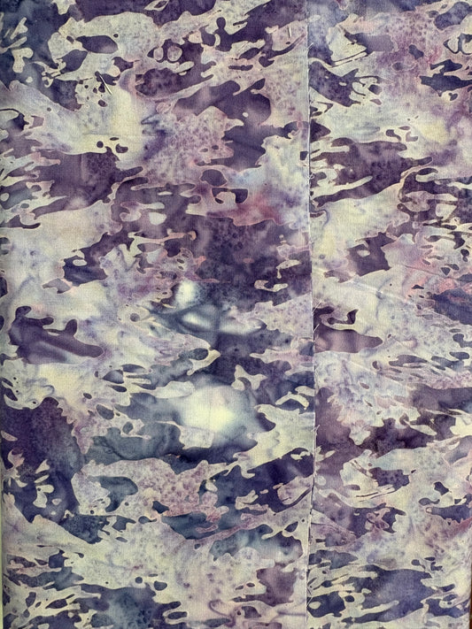 Banyan Batiks - Octopus Oasis - Lilac Brush strokes
