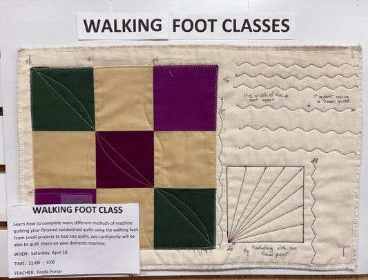 Walking Foot Quilting Class