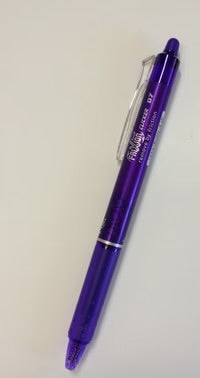 Frixion Clicker Heat Erase Pen - Purple