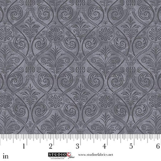Farmhouse Fixer Upper - Charcoal Damask