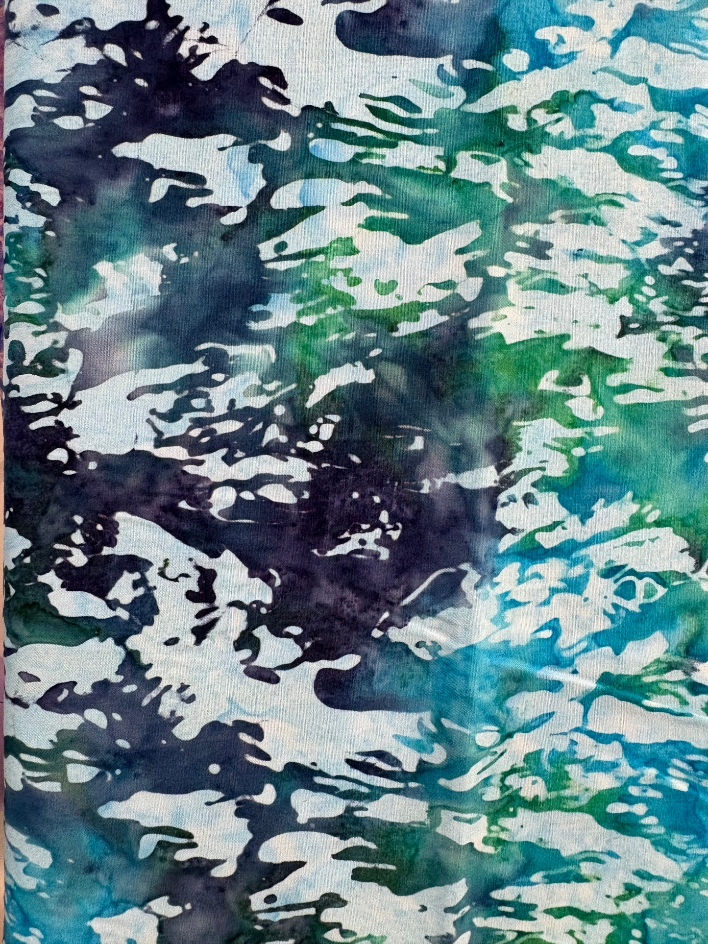 Banyan Batiks - Octopus Oasis - Seafoam Brush strokes