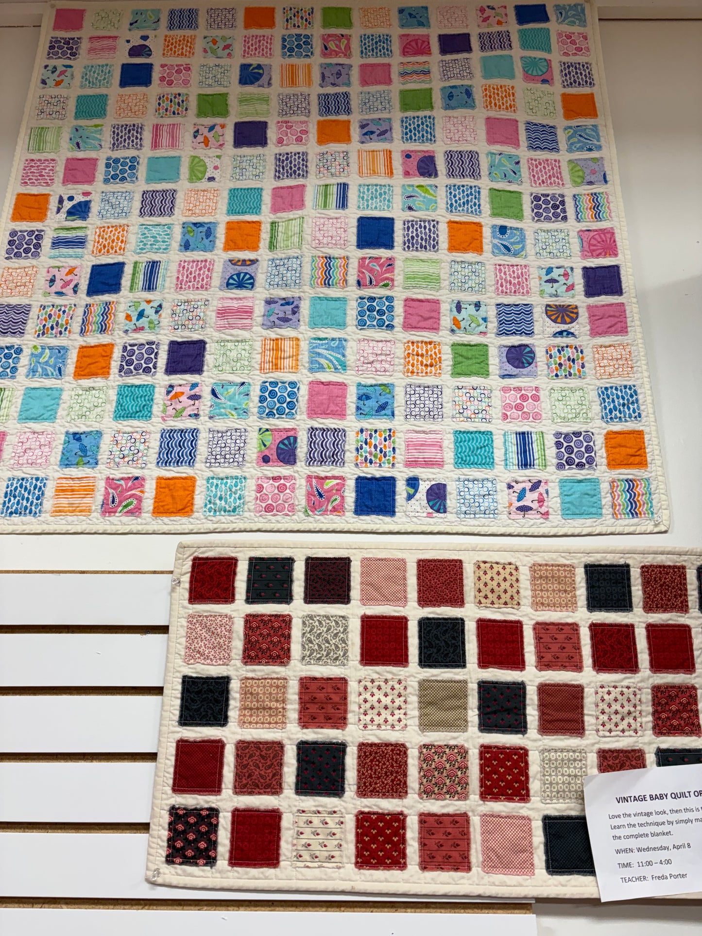 Vintage Baby Quilt Or Table Runner