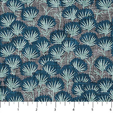 Snow Drift - Leaves Teal