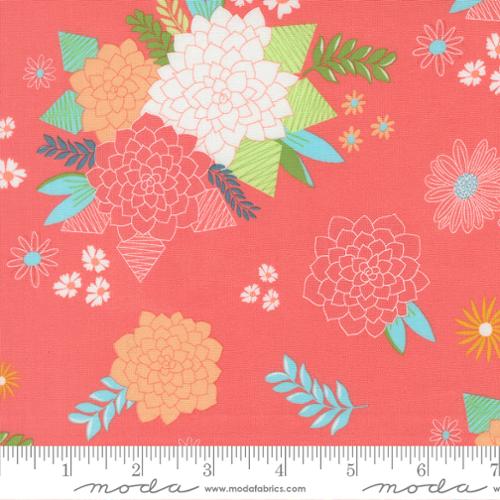 Honeyed Horizons - Bursting Blooms Florals - Pink