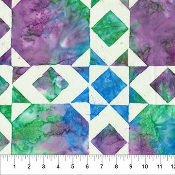 Quilt Blocks WideBack - Carribean