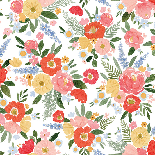 Floral Charms - Main White