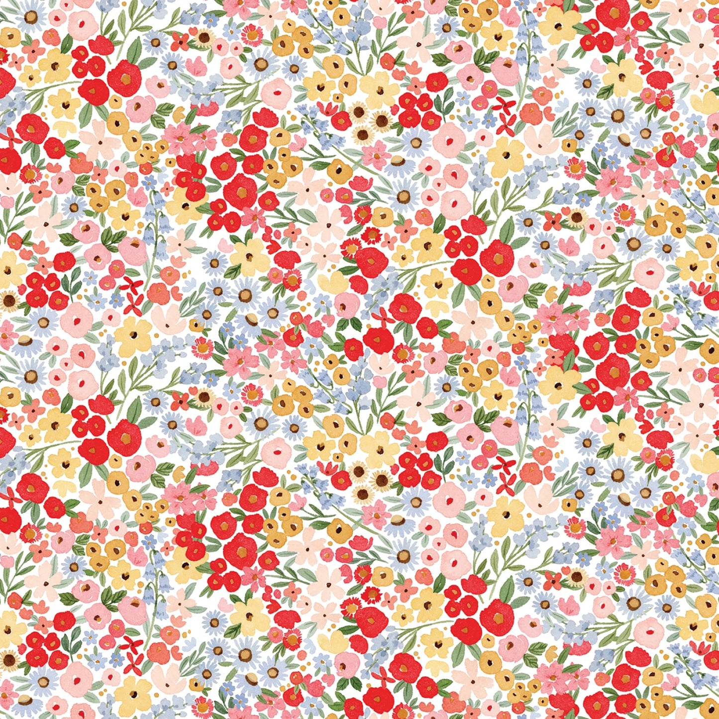 Floral Charms - Happy Ditsy Floral White