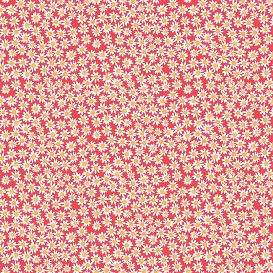 Floral Charms - Daisies Raspberry