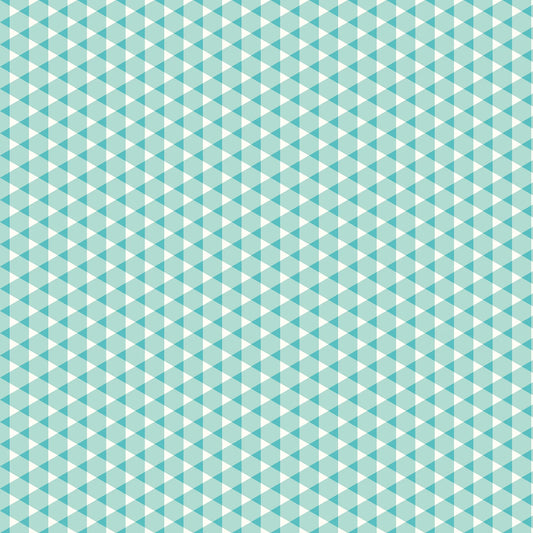Vibrance - Triangle Gingham Aqua