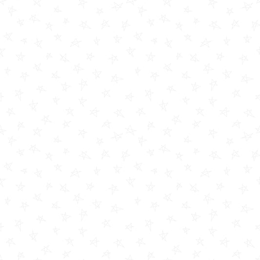 Stars Tone on Tone White