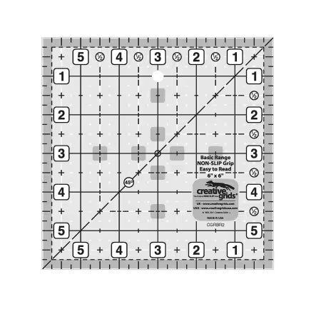 Creative Grids Quilt Ruler - 6in Square