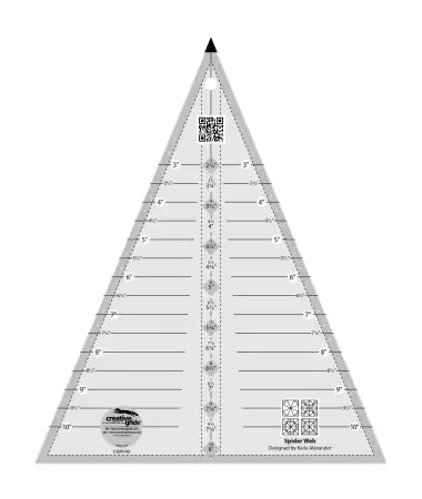 Creative Grids Quilt Ruler Spider Web